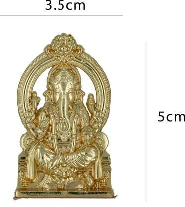 Golden Ganesh For Car Dashboard